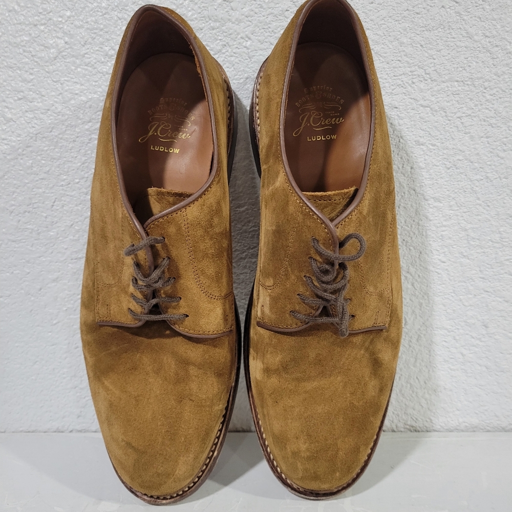 J Crew Ludlow derbys in suede Size 11 Brown Suede BQ151